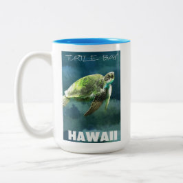 Hawaii Sea Turtle Artistic Zweifarbige Tasse