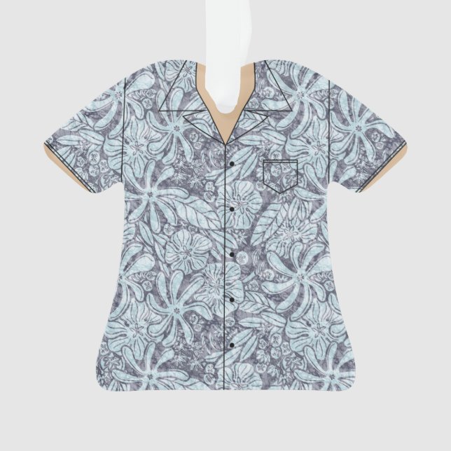 Hawaii-Shirt-Acrylblickfang Ornament (Vorderseite)