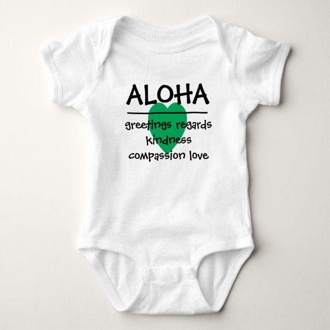 Hawaii-Shirt - Aloha Baby Strampler (Vorderseite)