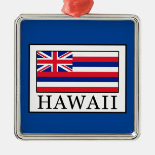 Hawaii Silbernes Ornament