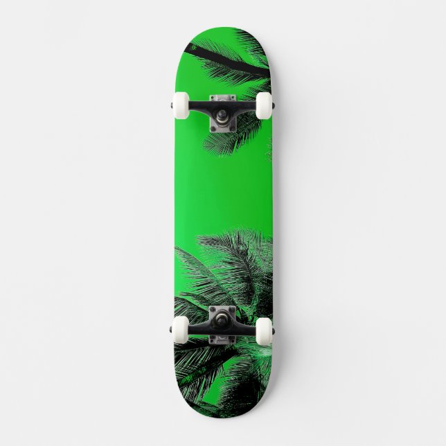 Hawaii-Skateboard, grün Skateboard (Vorderseite)
