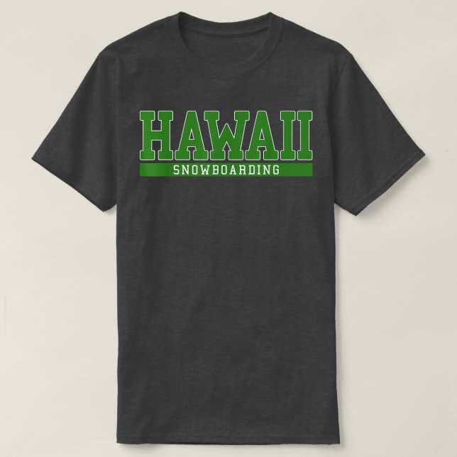 Hawaii Snowboarding T-Shirt (Design vorne)