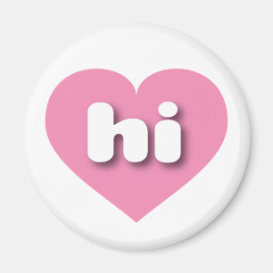 Hawaii Solid Pink Heart - Liebe Magnet