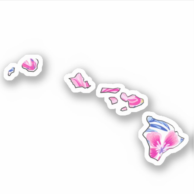 Hawaii - Sommeraufkleber - LilInspiriert Aufkleber (Vorderseite)