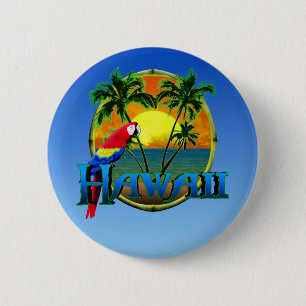 Hawaii-Sonnenuntergang Button