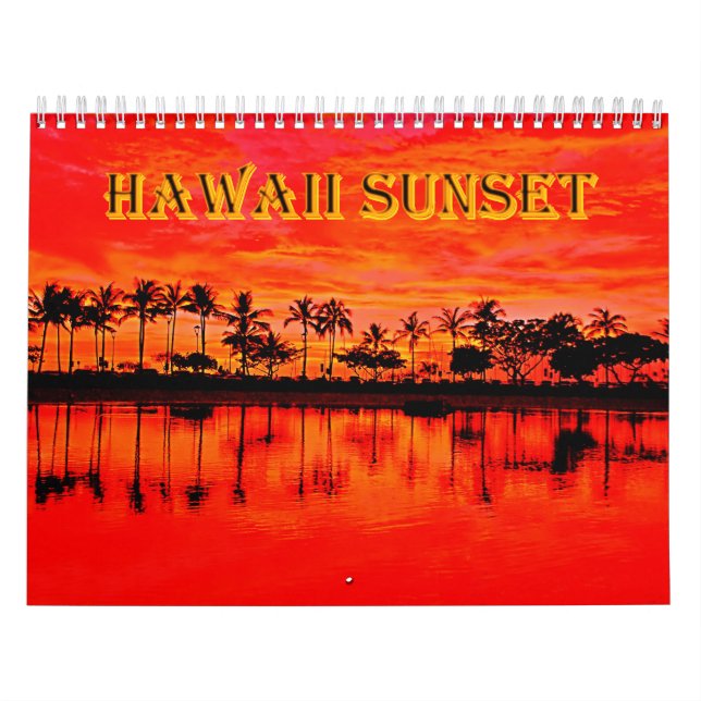 Hawaii-Sonnenuntergang Kalender (Titelbild)