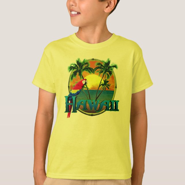 Hawaii-Sonnenuntergang T-Shirt (Vorderseite)