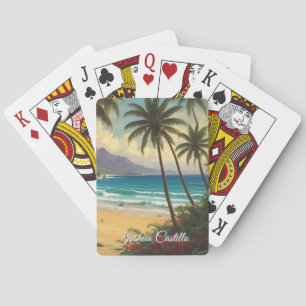 Hawaii-Sonnenuntergangs-Kalligrafie Einfach Profes Spielkarten