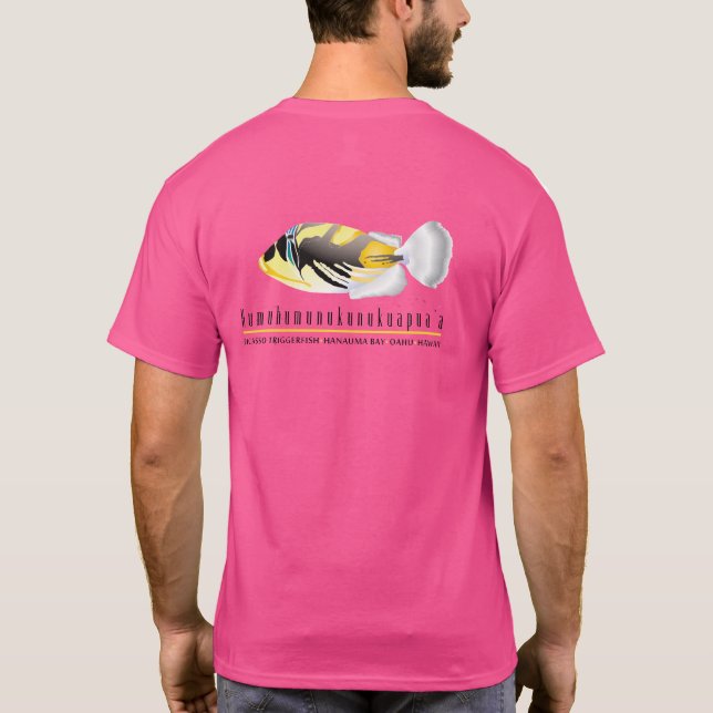Hawaii Staat Fish - Humuhumunukunukuapua’a T-Shirt (Rückseite)