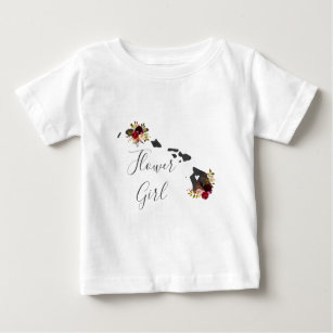 Hawaii Staat Hochzeit in Urlaubsort Flower Girl Baby T-shirt