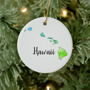 Hawaii Staat Illustration Ornament