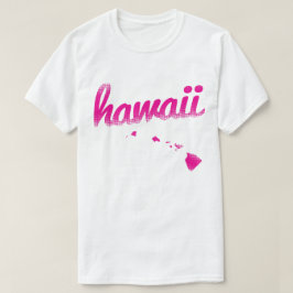 Hawaii-Staat im Rosa T-Shirt