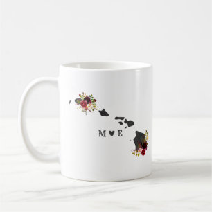 Hawaii Staat Rustic Country Wedding Monogram Kaffeetasse