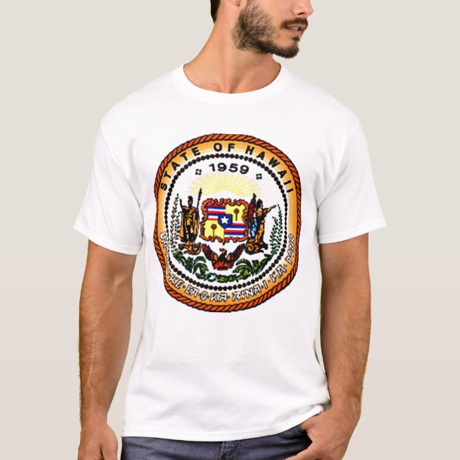 Hawaii Staat Siegel T-Shirt (Vorderseite)