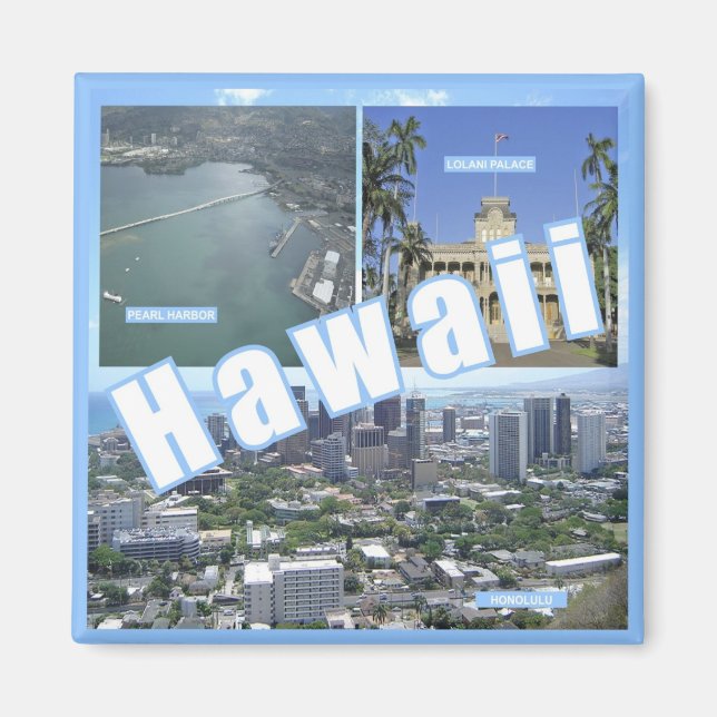 Hawaii Staat Travel Foto Souvenir Kühlschrankmagne Magnet (Vorne)