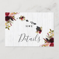 Hawaii Staat Zielort Rustikale Hochzeitdetails