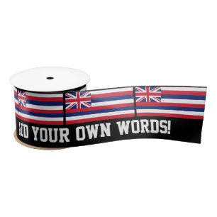 Hawaii-Staats-Flagge Satinband