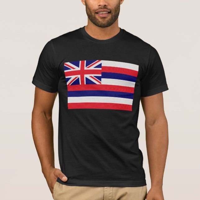 Hawaii-Staats-Flagge T-Shirt (Vorderseite)