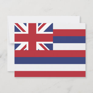 Hawaii-Staatsflagge Aloha-Staat Union Jack Postkarte