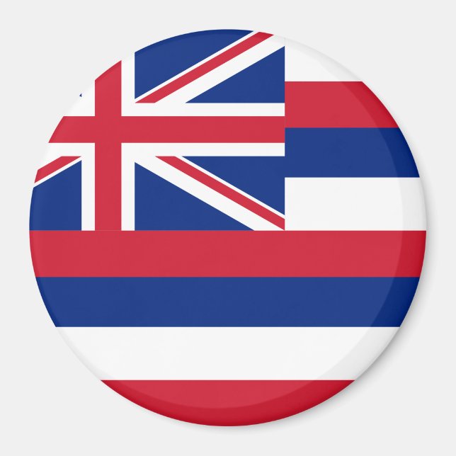 Hawaii Staatsflagge Magnet (Vorne)