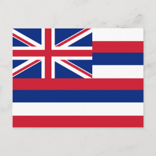 Hawaii Staatsflagge Postkarte