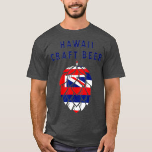 Hawaii State Flag Bierbrauer Bierliebhaber Blau T-Shirt
