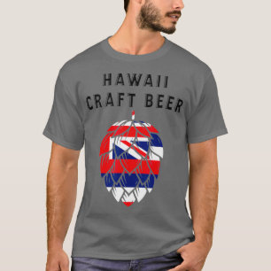 Hawaii State Flag Bierbrauer Bierliebhaber Schwarz T-Shirt