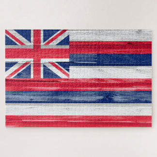 Hawaii State Flag Grunge Puzzle