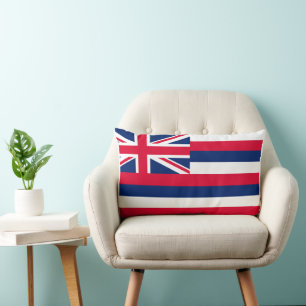 Hawaii State Flag Print Patriotic Lendenkissen