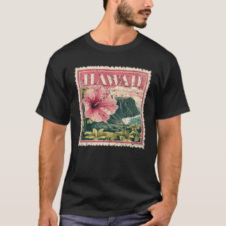 Hawaii Stempel Staat Abgenutzt Vintage Vereinigte T-Shirt