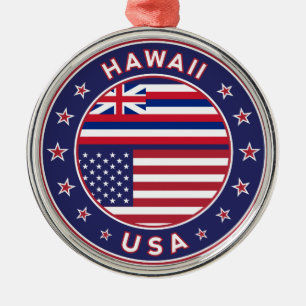 Hawaii sticker, Hawaii, USA Ornament Aus Metall