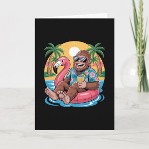 Hawaii-Strand Bigfoot Sommerurlaub Sasquatch-Summe Karte