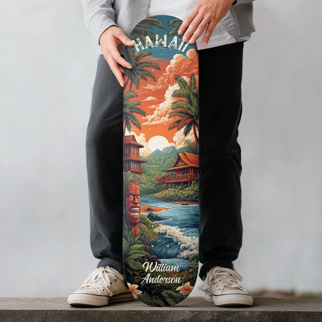 Hawaii-Strandhaus Skateboard (Hawaii Beach House Skateboard)