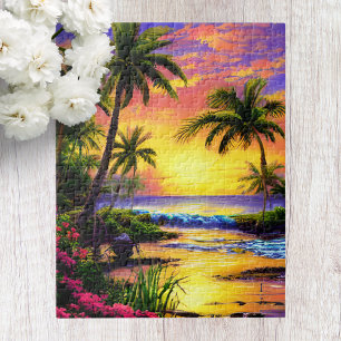 Hawaii-Strandlandschaft-Puzzle Puzzle