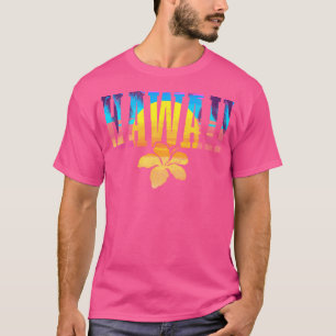 Hawaii Sunset Hibiskus Blume Hawaiian Surf Surfer T-Shirt