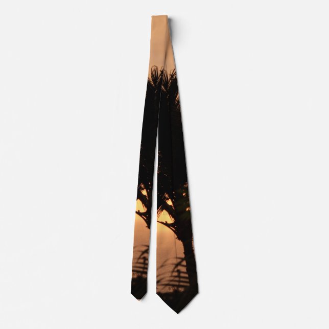 Hawaii Sunset Men's Necktie Krawatte (Rückseite)