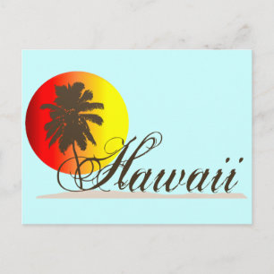 Hawaii Sunset Souvenir Postkarte