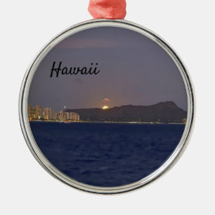 Hawaii Supermoon Sunset Cruise Moon Rising Ornament Aus Metall