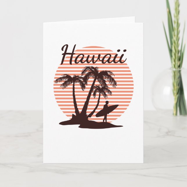 Hawaii Surf Karte (Vorderseite)