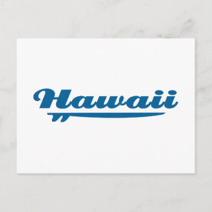 Hawaii-Surfbrett Postkarte