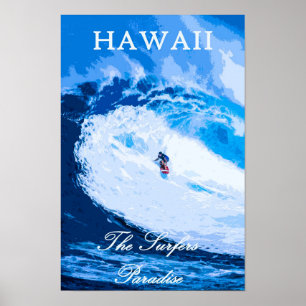 Hawaii Surfreisen Poster