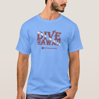 Hawaii-Tauchflagge mit dunkelroter Schrift Aktiv T-Shirt