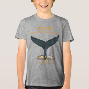 Hawaii-Territorium Meeressäuger Der Buckelwal Tri-Blend Shirt