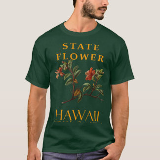 Hawaii Territory Flower Die Hibiscus kokio Oversiz T-Shirt