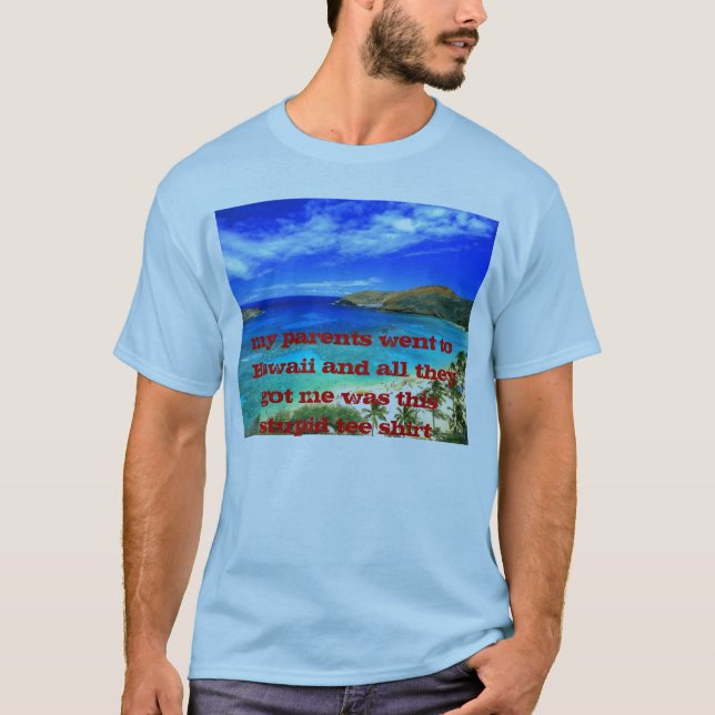 hawaii_text, meine Eltern ging zu Hawaii und zu T-Shirt (Vorderseite)