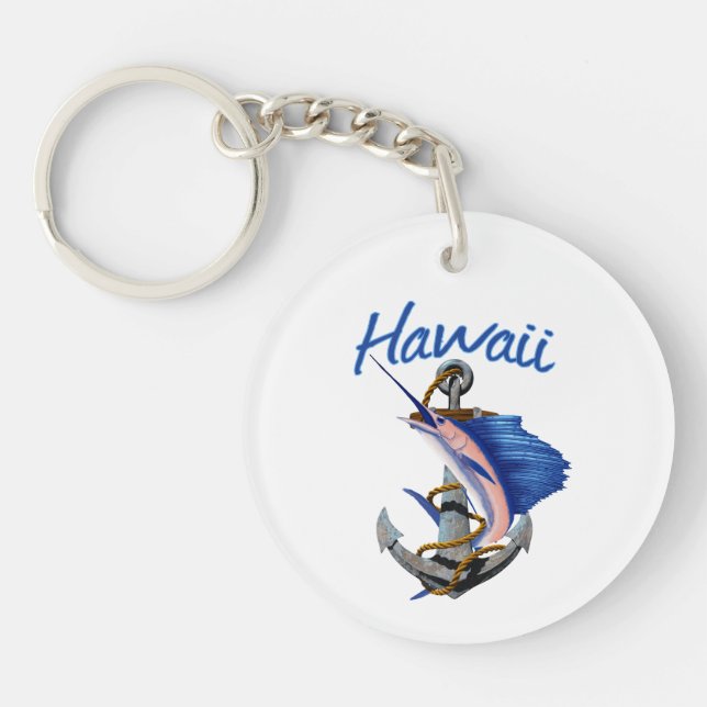 Hawaii-Tiefseefischerei Schlüsselanhänger (Vorderseite)