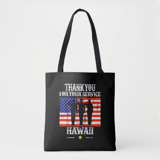 Hawaii Tote Bag Leinwand Tasche (Vorderseite)