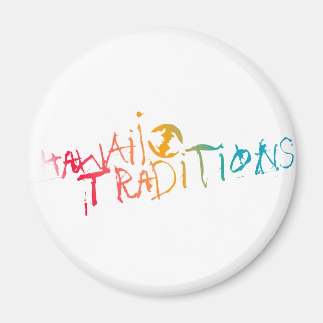 Hawaii Traditionen Shave Ice Colored 2.25" Magnet (Vorne)