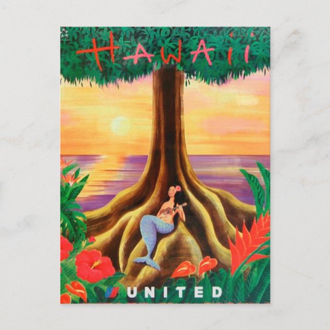 Hawaii Travel Postcard Postkarte (Vorderseite)