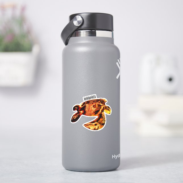 Hawaii Tribal Honu Lava Aufkleber (HydroFlask)